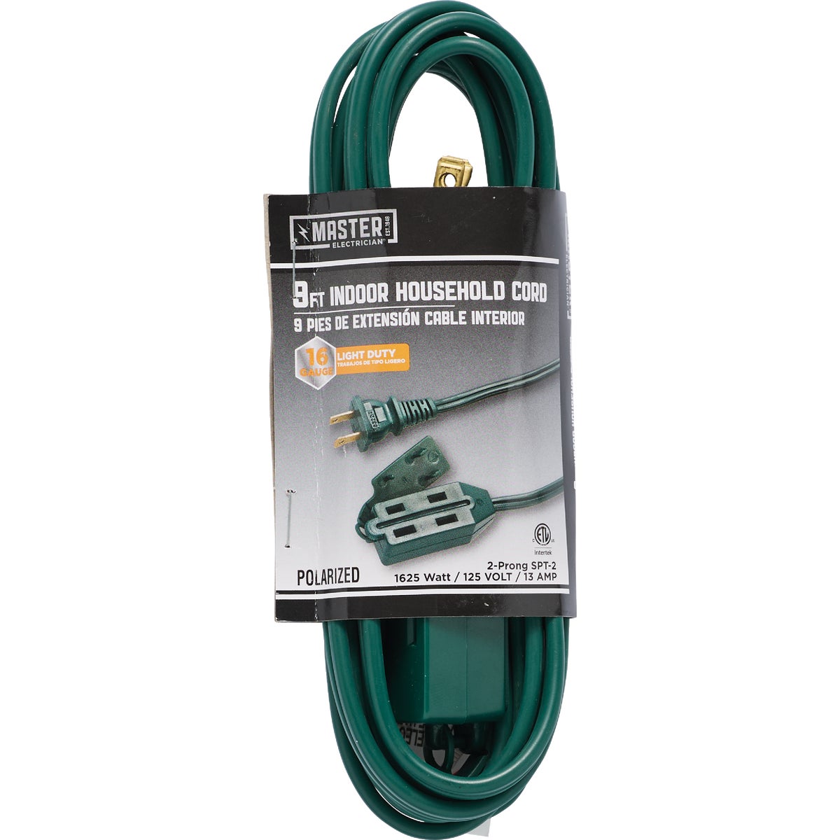 9' 16/2 GREEN EXT CORD - IN-PT2162-09X-GR by Do it Best