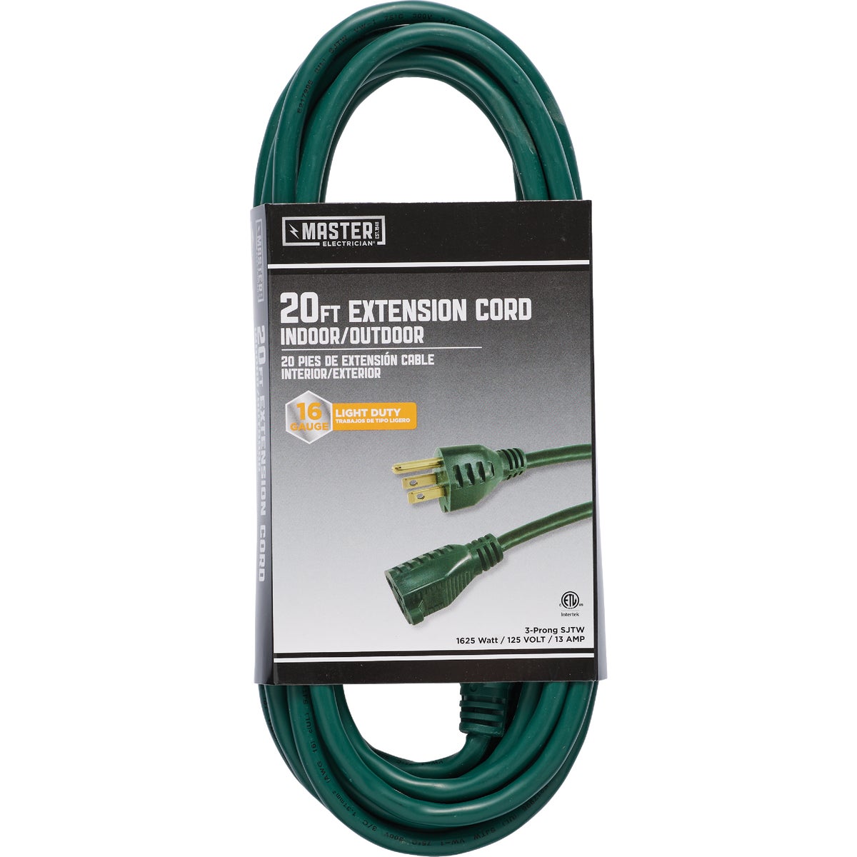 20' 16/3 GREEN EXT CORD - OU-JTW163-20X-GR by Do it Best