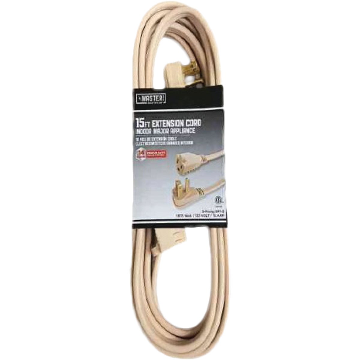 15' 14/3 BEIGE A/C CORD - 550047 by Coleman Cable Hwg