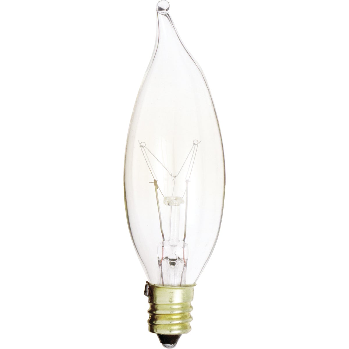 15w Clear Bent Tip Bulb - 48396 15CAC by G E Lighting