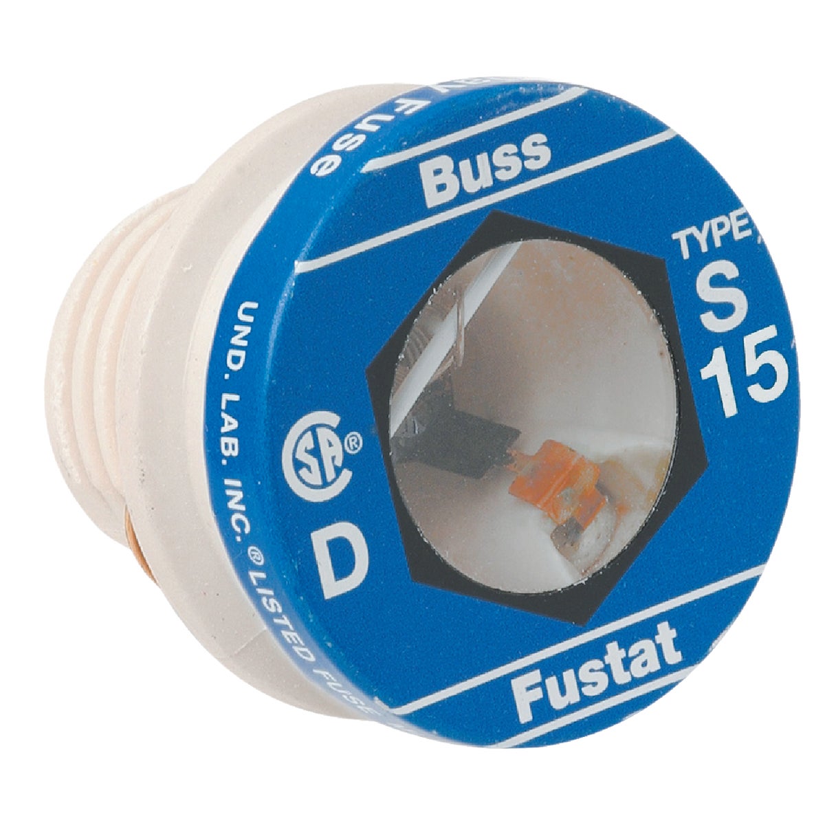 4-PACK PLUG FUSE - S-15 by Bussmann Cooper
