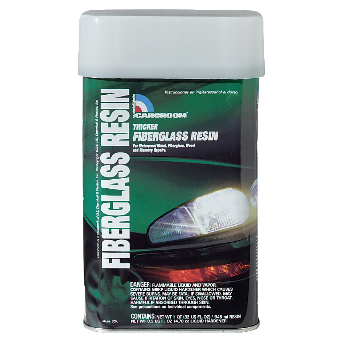 32OZ FIBERGLASS RESIN - 77071 by U S Chem & Plastic
