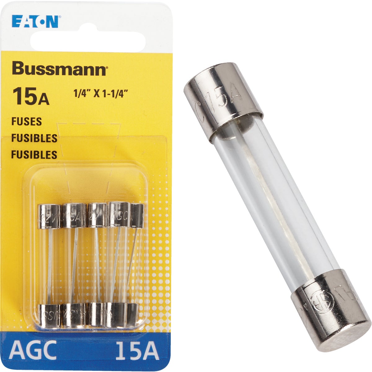 15AMP FUSE - BP/AGC-15-RP by Bussmann Cooper