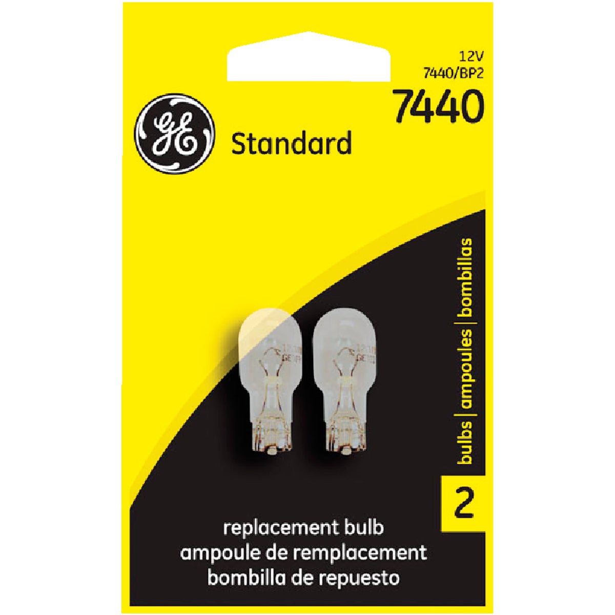 2PK 7440 AUTO BULB - 26200 7440/BP2 by G E Automotive