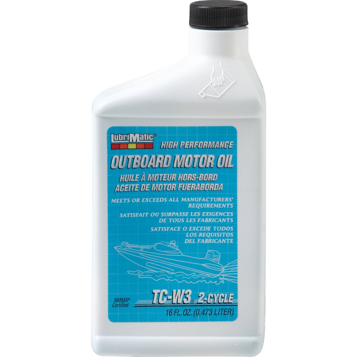 16OZ OUTBOARD MOTOR OIL - 11590 by Plews  Lubrimatic