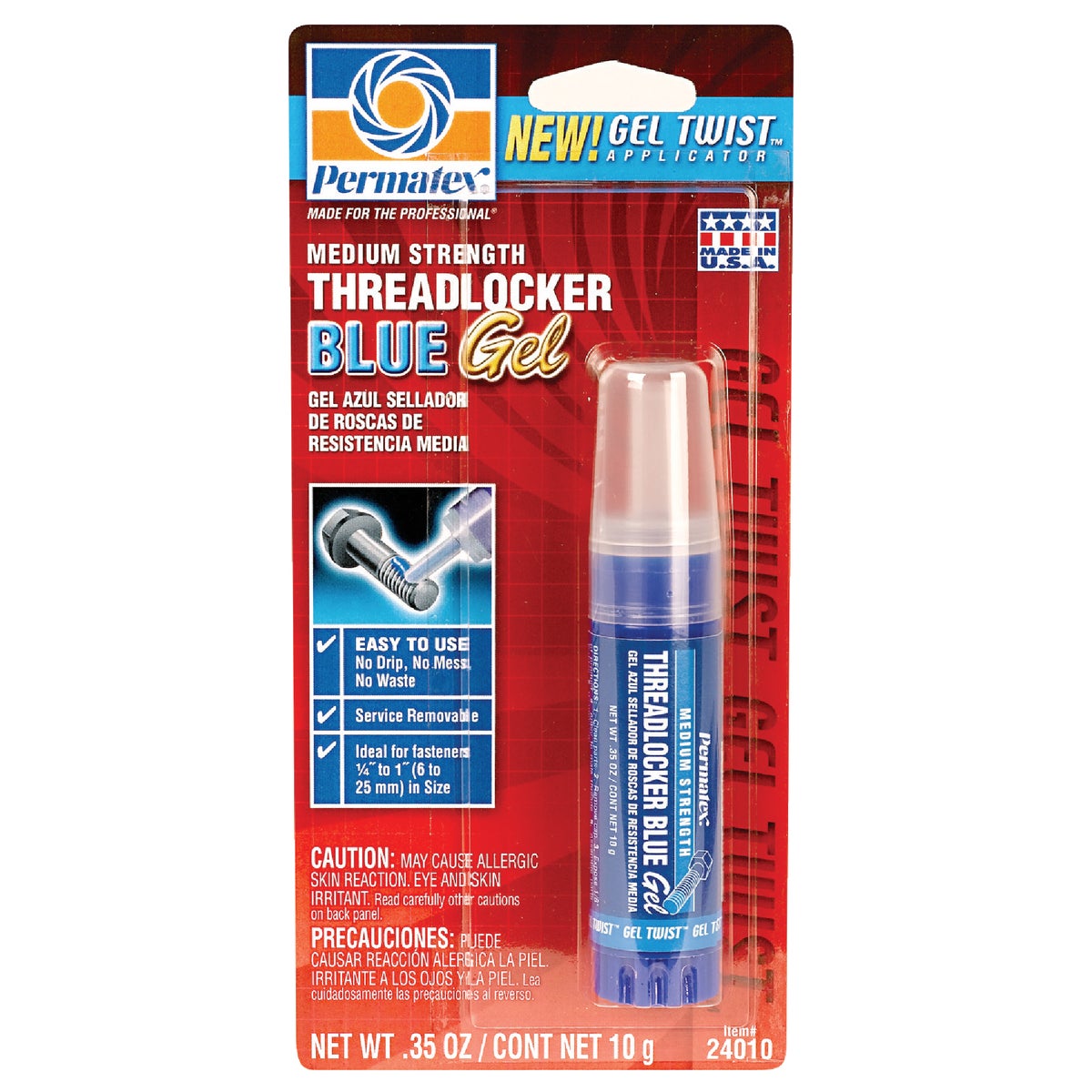 MED STRNGTH THREADLOCKER - 24010 by Permatex Inc