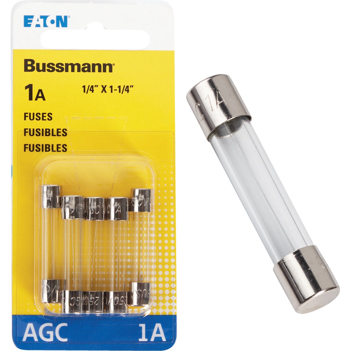 1AMP FUSE - BP/AGC-1-RP by Bussmann Cooper