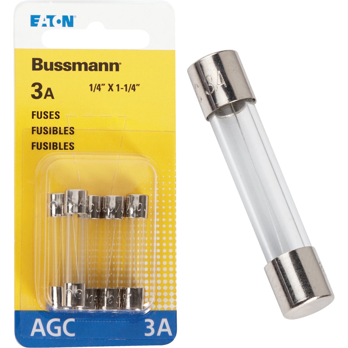 3AMP FUSE - BP/AGC-3-RP by Bussmann Cooper