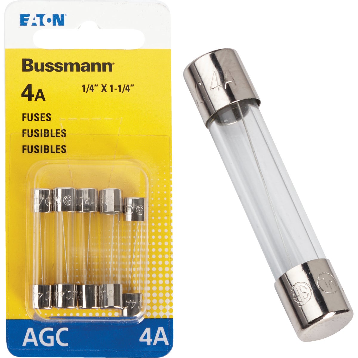 4AMP FUSE - BP/AGC-4-RP by Bussmann Cooper