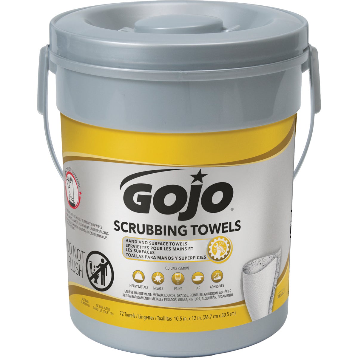 GOJO SCRUB WIPES 72 CT - 6396-06 by Go Jo Industries