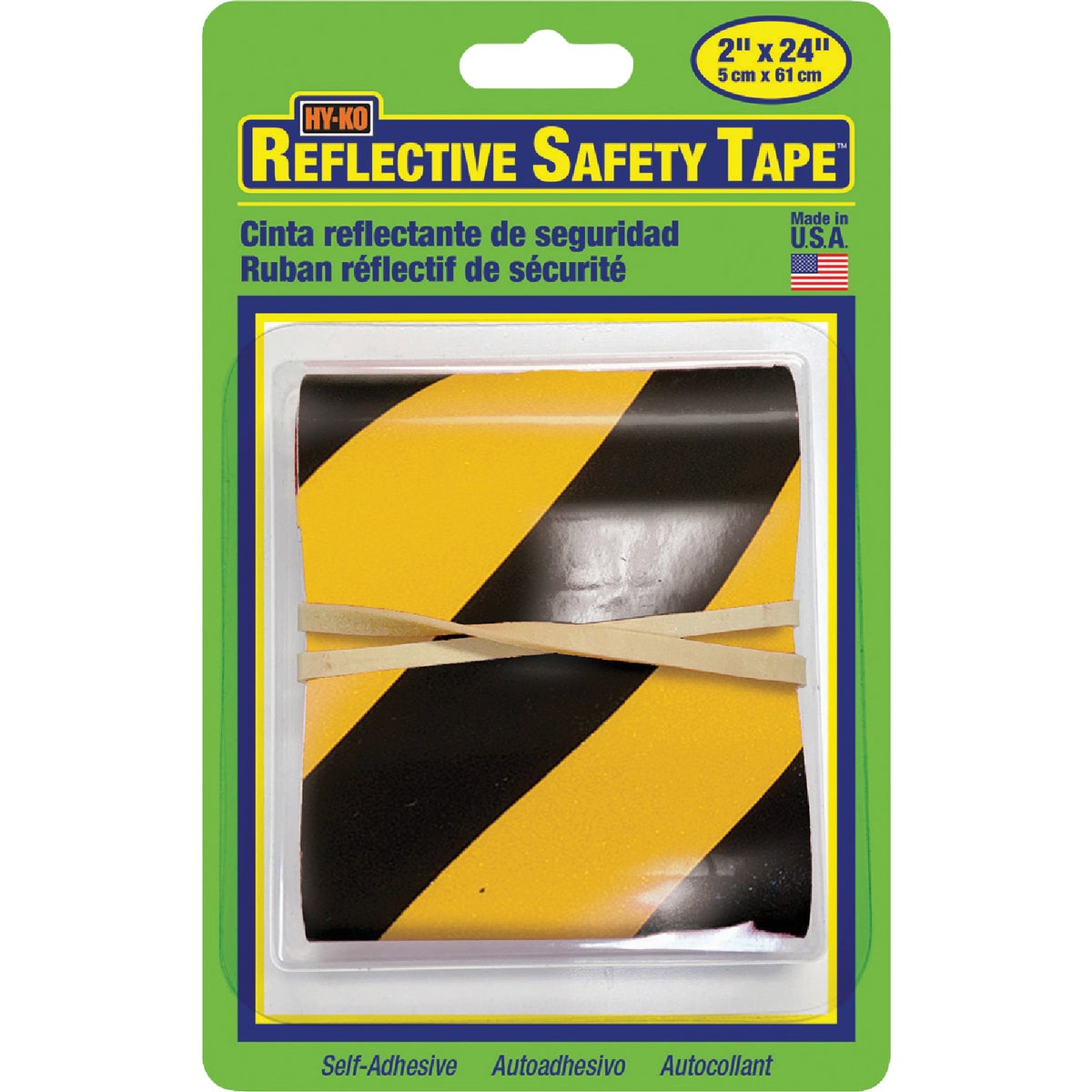 YEL/BLK REFLECTIVE TAPE - TAPE-1 by Hy Ko Prods Co