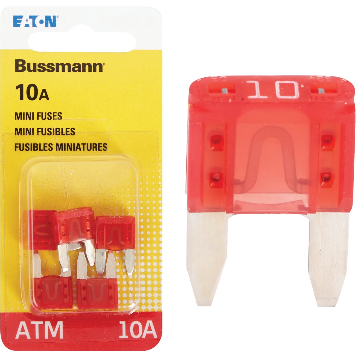 10AMP MINI FUSE - BP/ATM-10-RP by Bussmann Cooper
