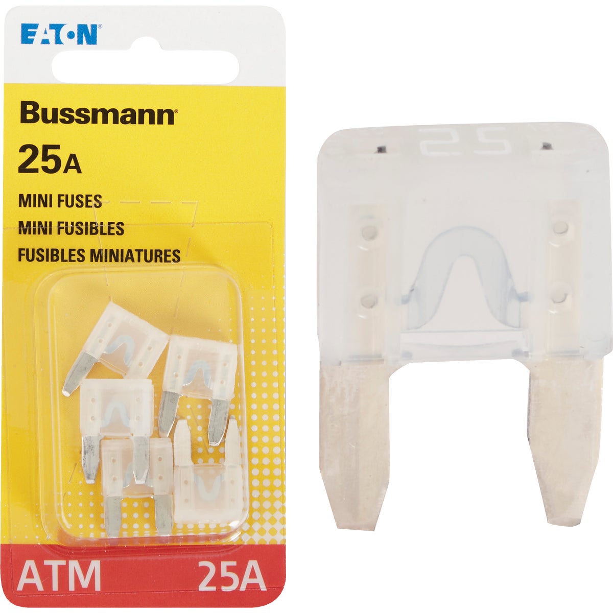 25AMP MINI FUSE - BP/ATM-25-RP by Bussmann Cooper