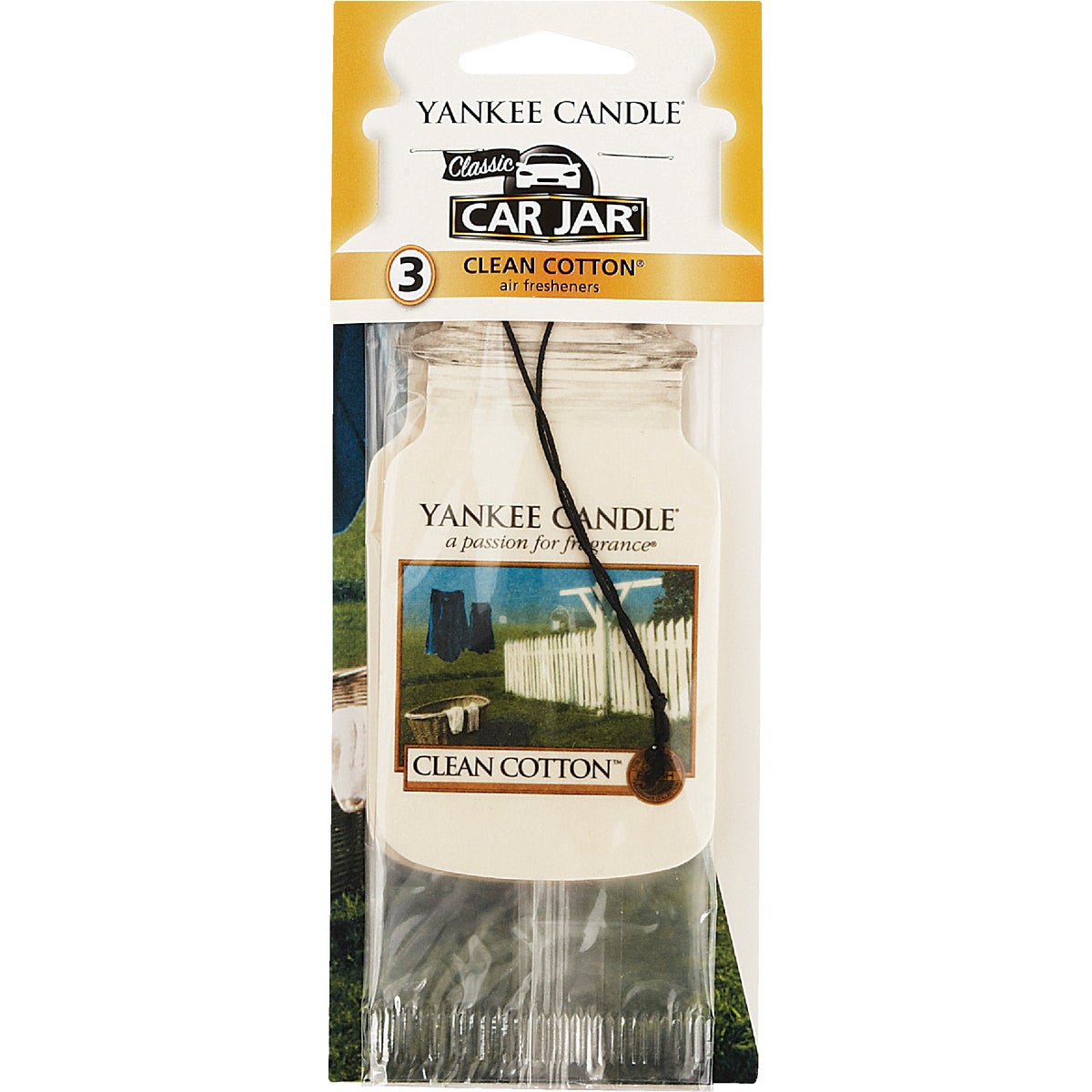 CLN COTTN CAR FRESHENER - 1114305 by Yankee Candle Co