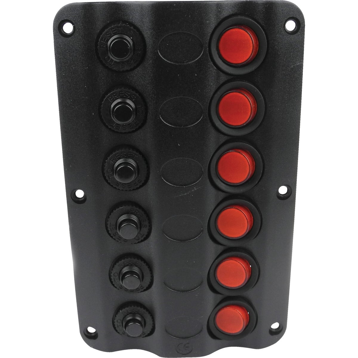 6-GANG LED SWITCH PANEL - 12331 by Seachoice Prod
