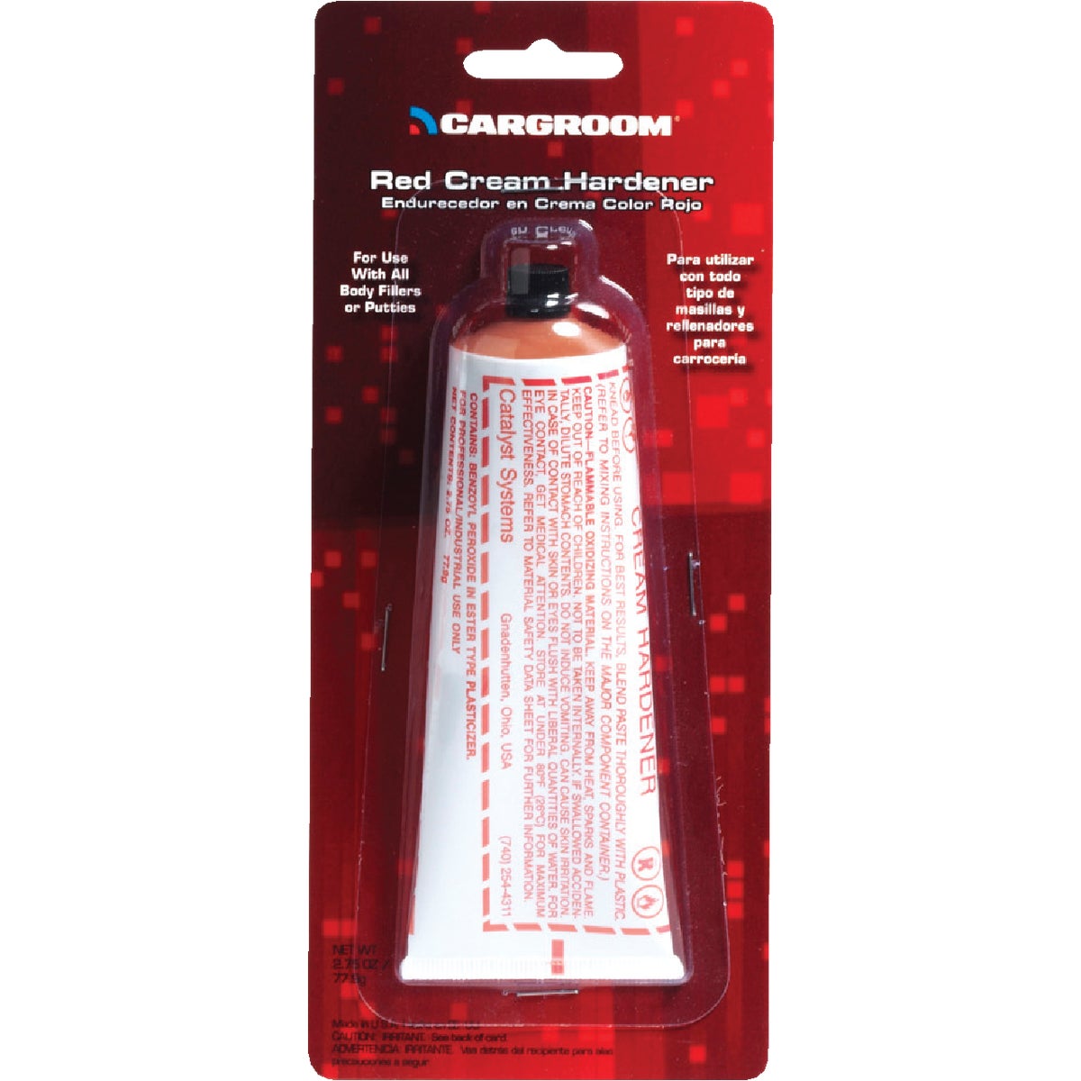 2.75OZ RED CRM HARDENER - 77102 by U S Chem & Plastic