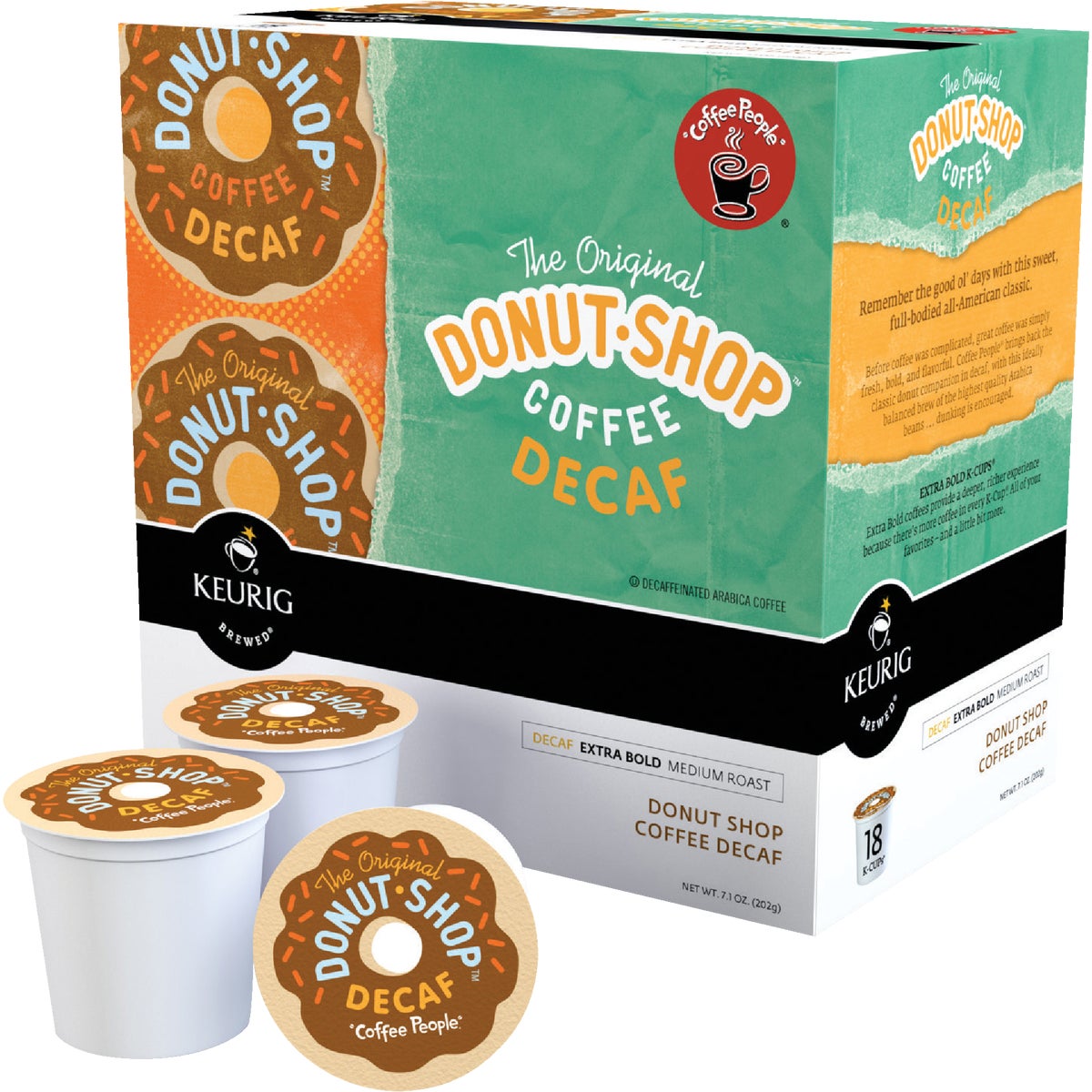 18CT K-CUP DON SHP DECAF - 01802 by Keurig     M Block