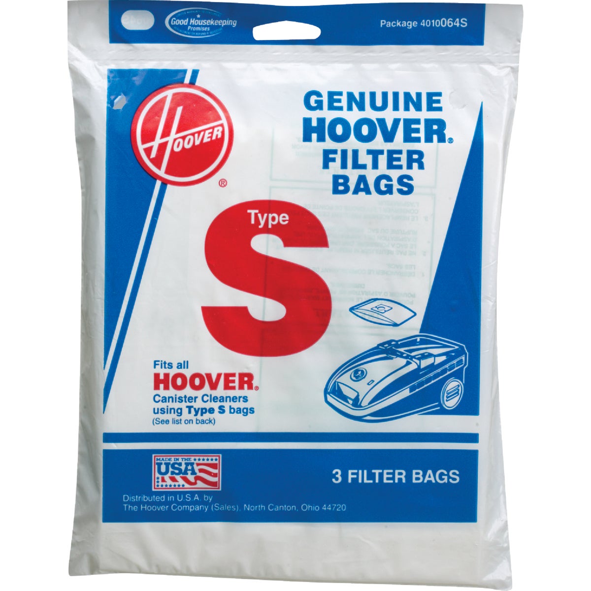 TYPE S VAC CLEANER BAG - 4010064S by Hoover Co