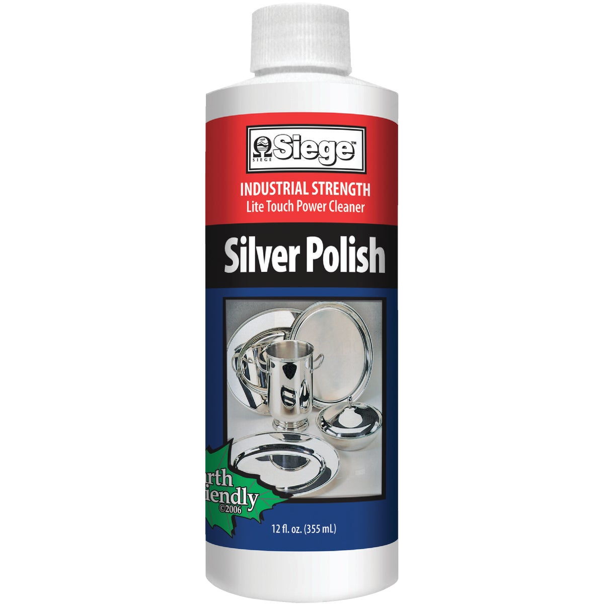 12OZ SILVER PLSH CLEANER - 763L by Siege Chemical Co