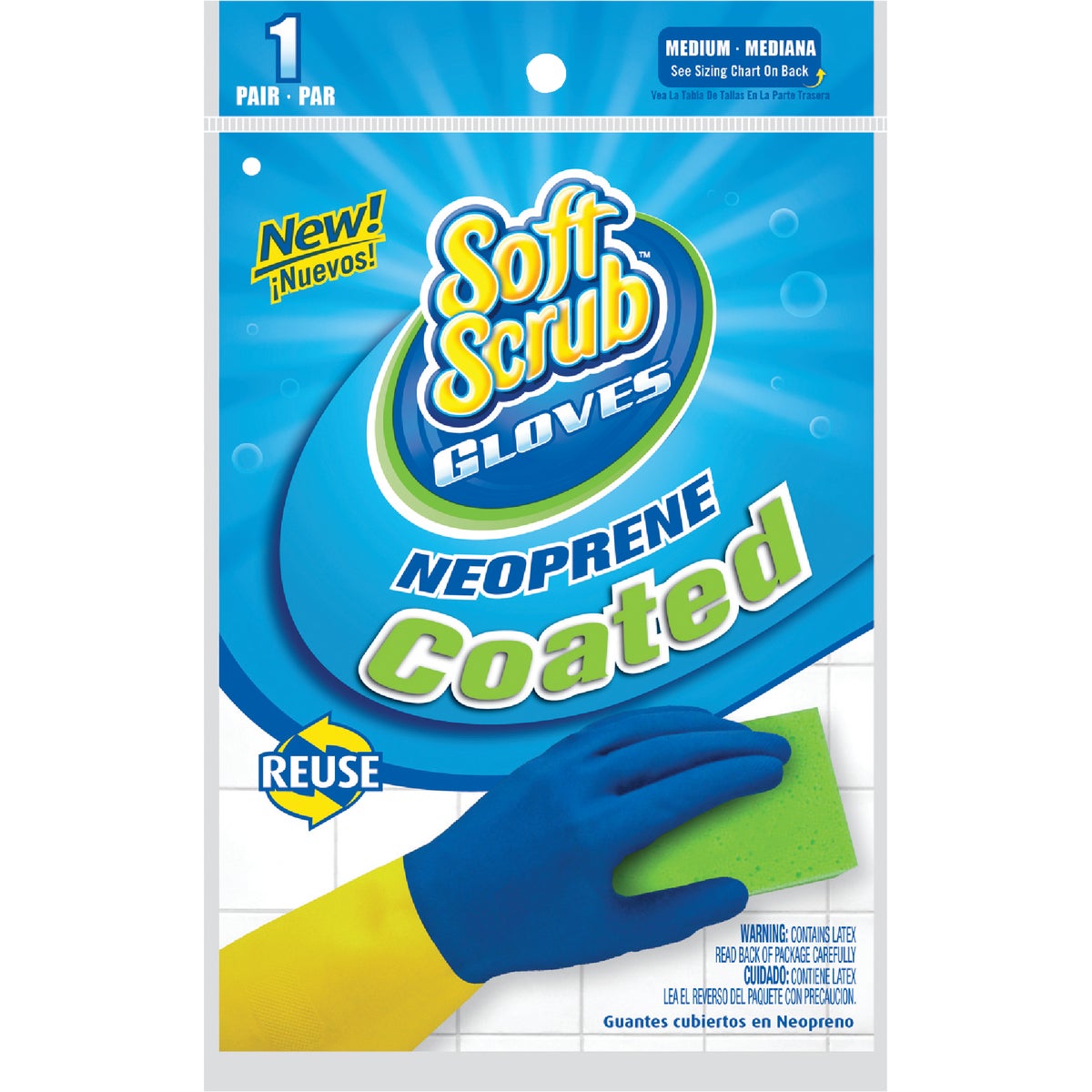 MEDIUM RUBBER GLOVES - 11952 by Lehigh Spontex