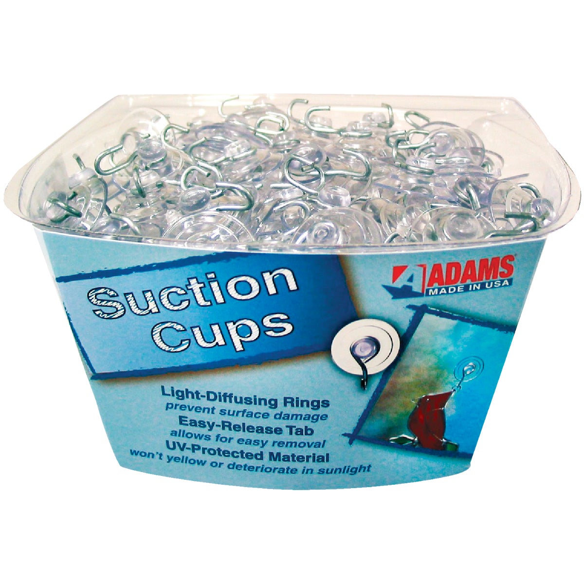 SMALL SUCTION CUP W/HOOK - 7500-77-3848 by Adams Mfg