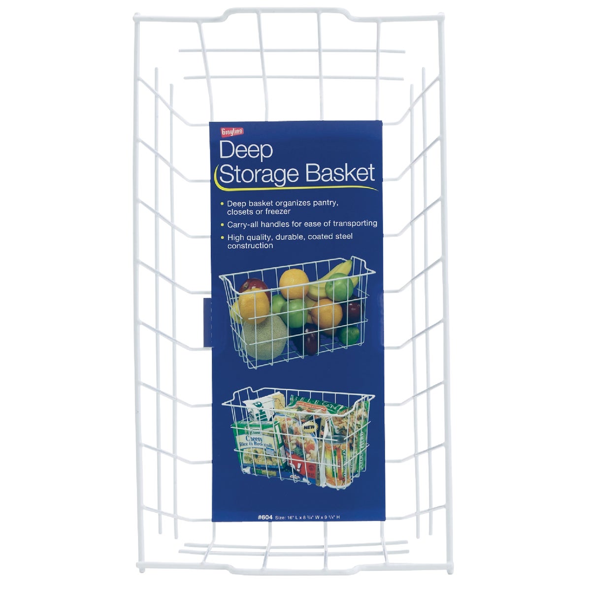 WHITE STORAGE BASKET - 40604 by Panacea    Grayline