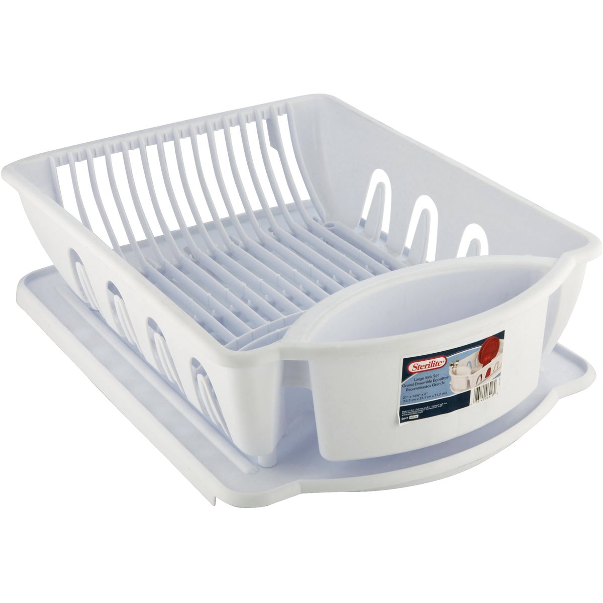 2PC WHITE DISH DRAINER - 06418006 by Sterilite Corp