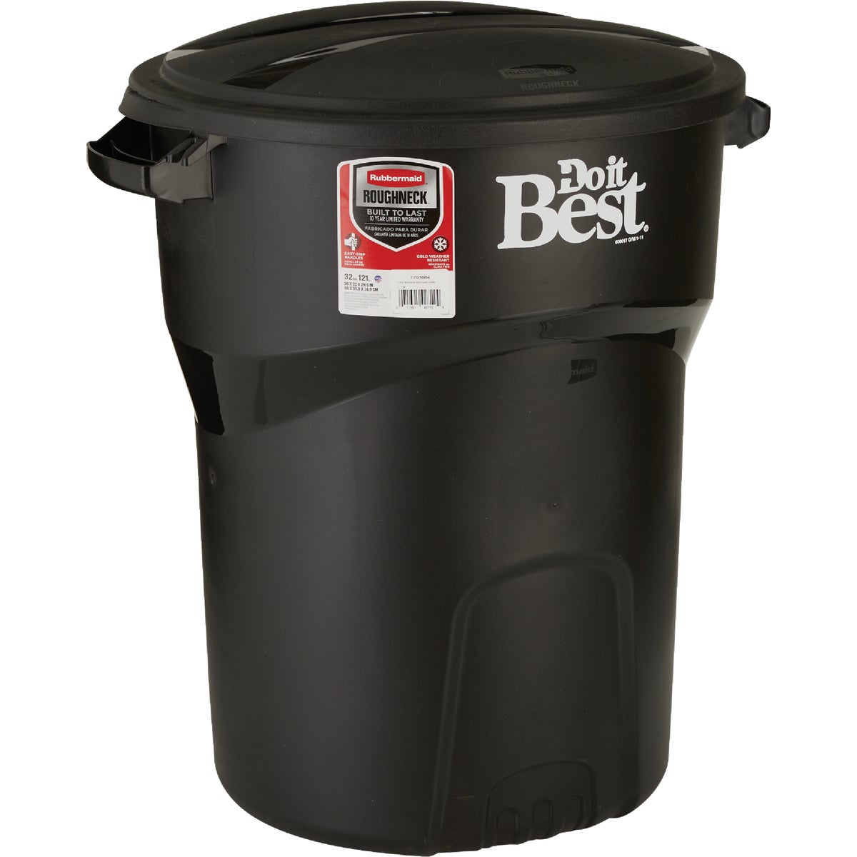 32GAL BLK TRASH CAN - 608017 by Rubbermaid Home