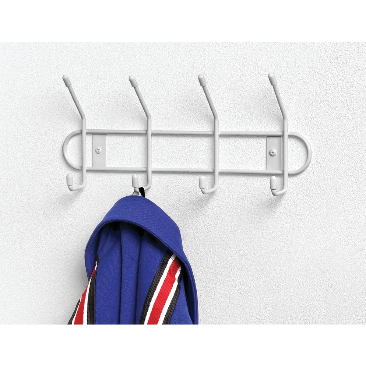 WHITE 4 HOOK RACK - 60400 by Spectrum Diversified