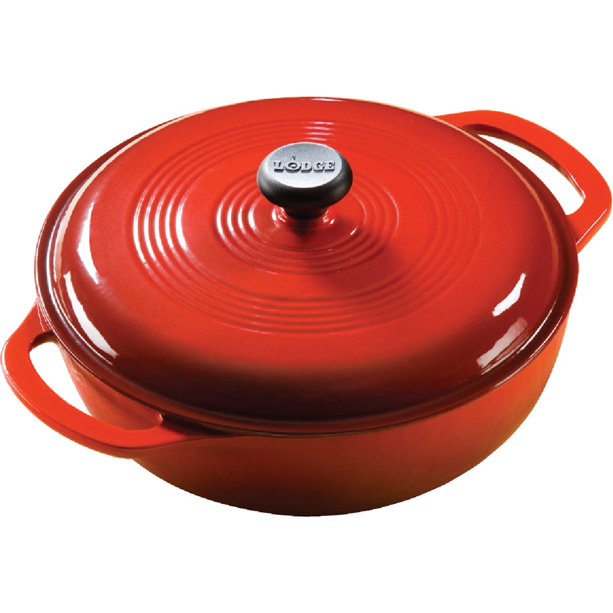 Lodge Mfg Co 3QT RED DUTCH OVEN EC3D43