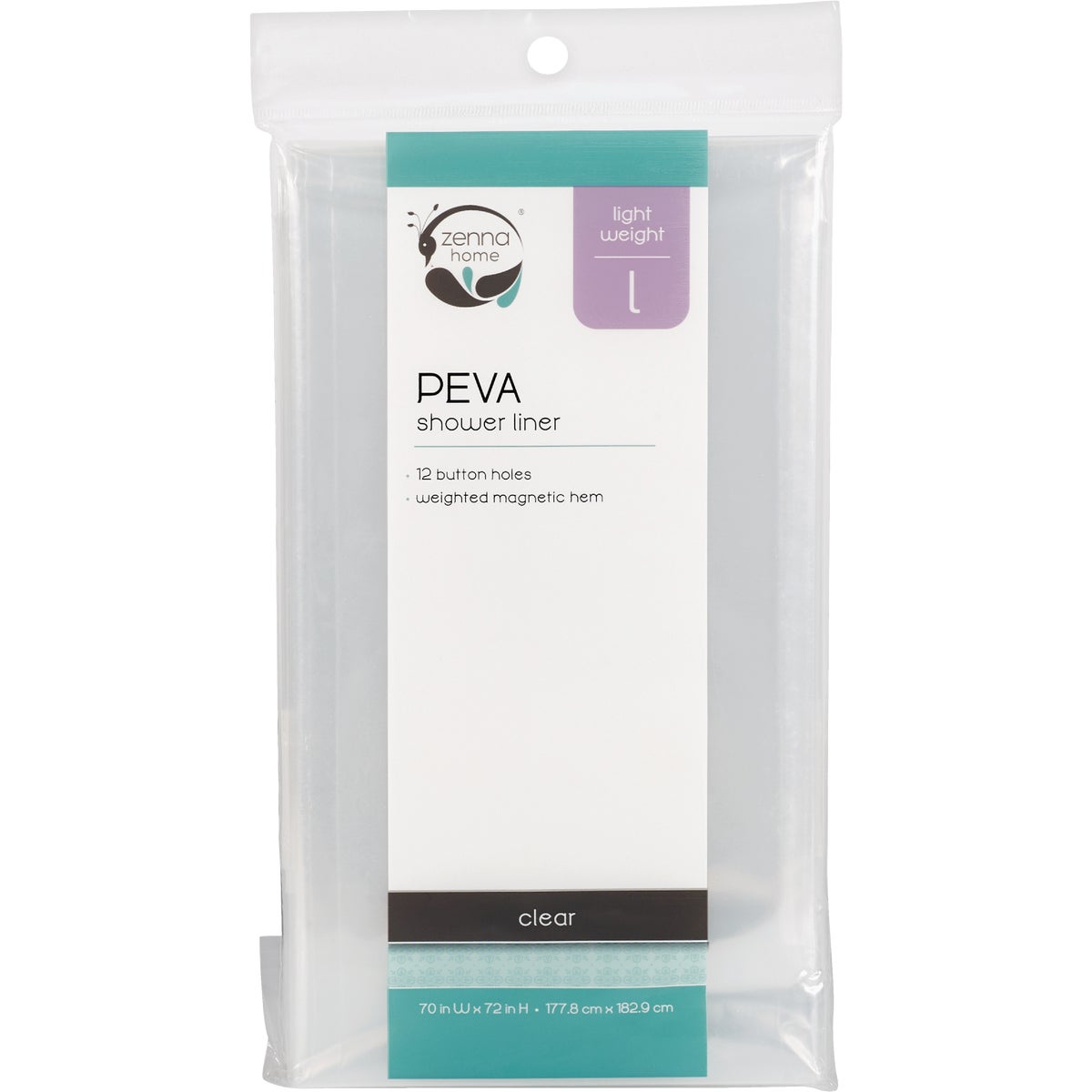 CLEAR SHOWER CURTAIN - H27K by Zenith Prod Corp
