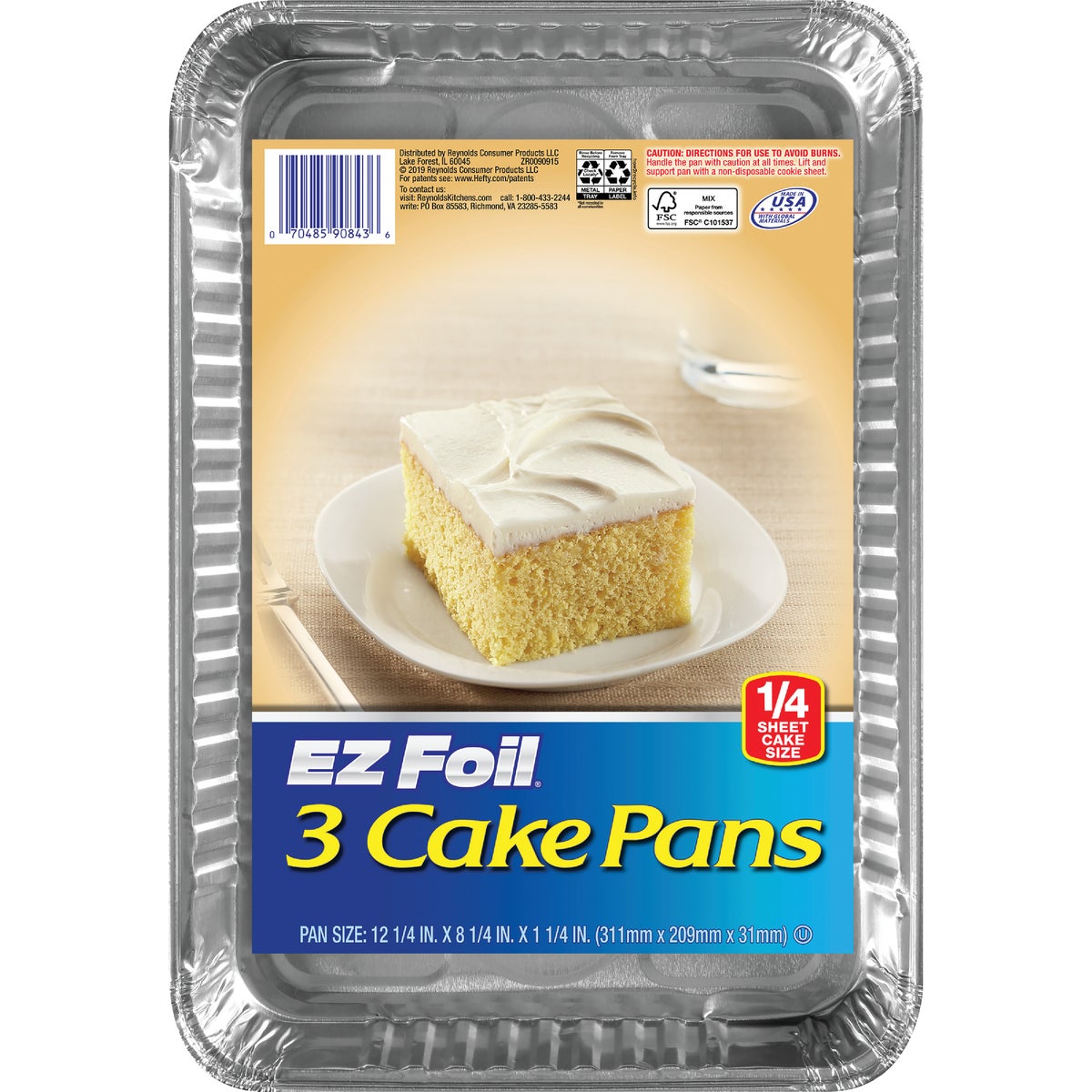 OBLONG CAKE PAN - 90843 by Pactiv/ez Foil