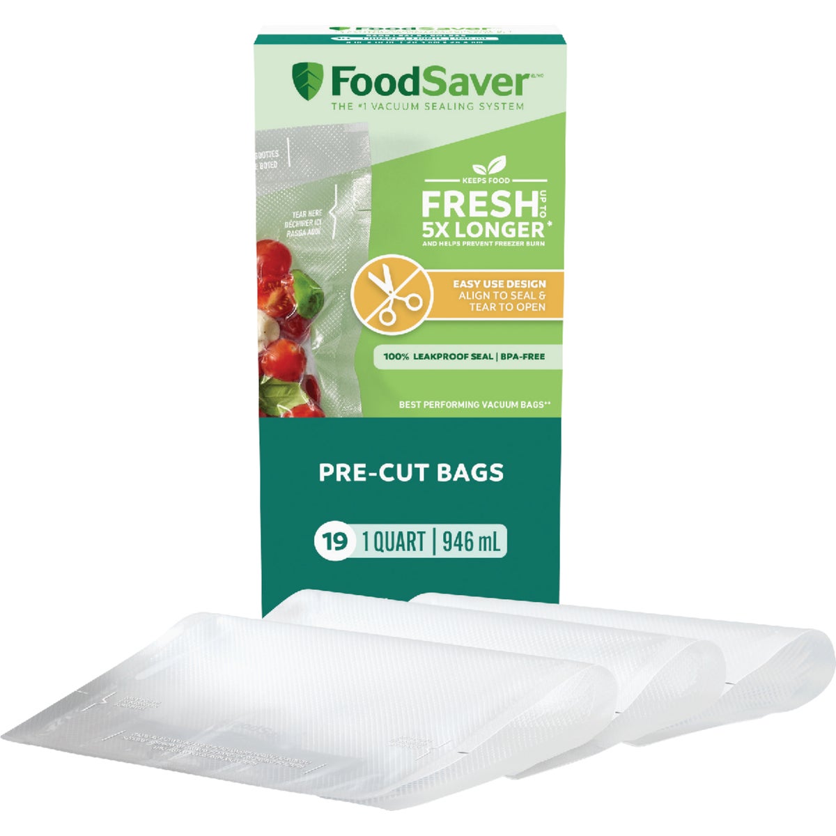 20CT QT FOOD SAVER BAGS - FSFSBF0216-000 by Jarden Cs