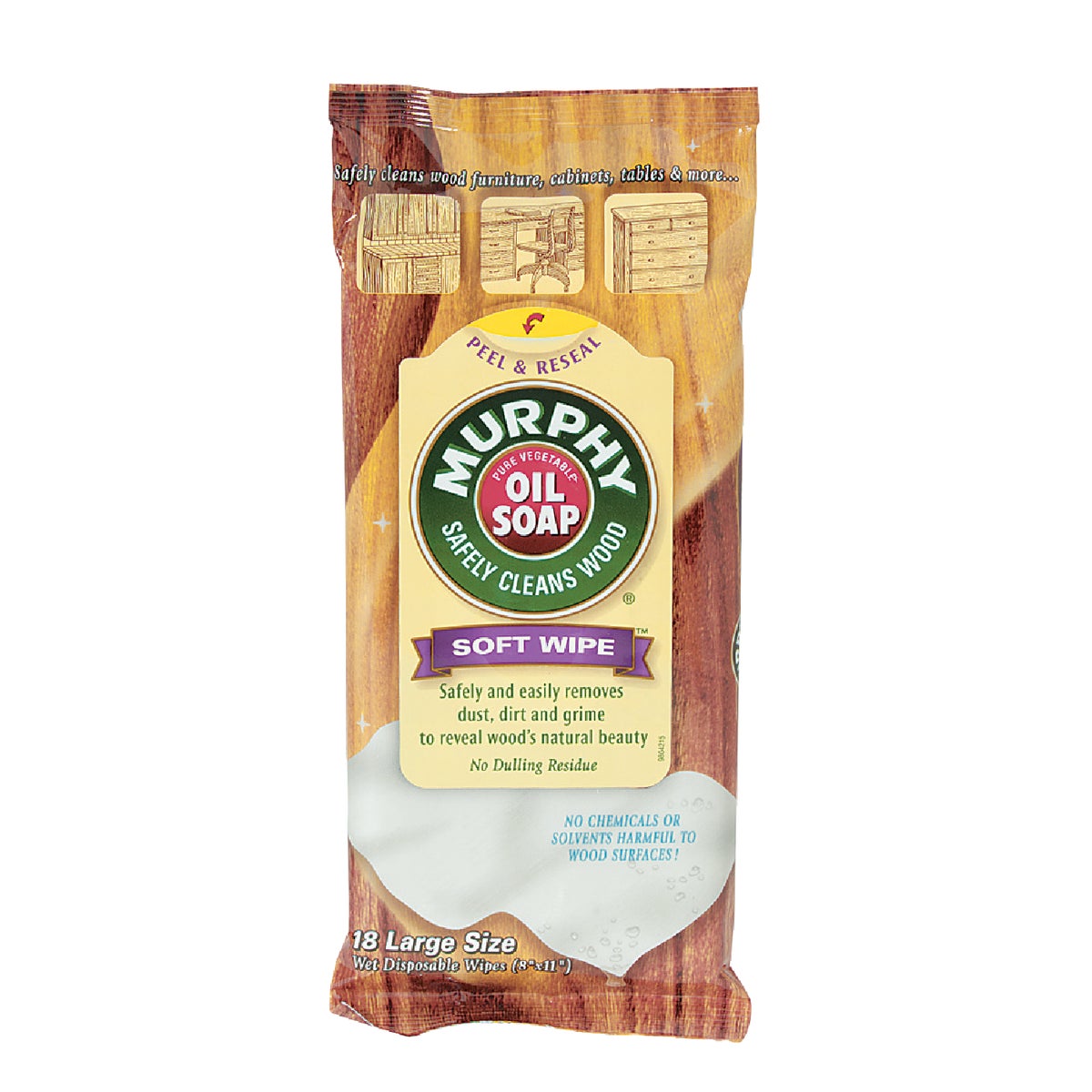 18PK WOOD CLEANING WIPES - 25901 by Lagassesweet  Incom