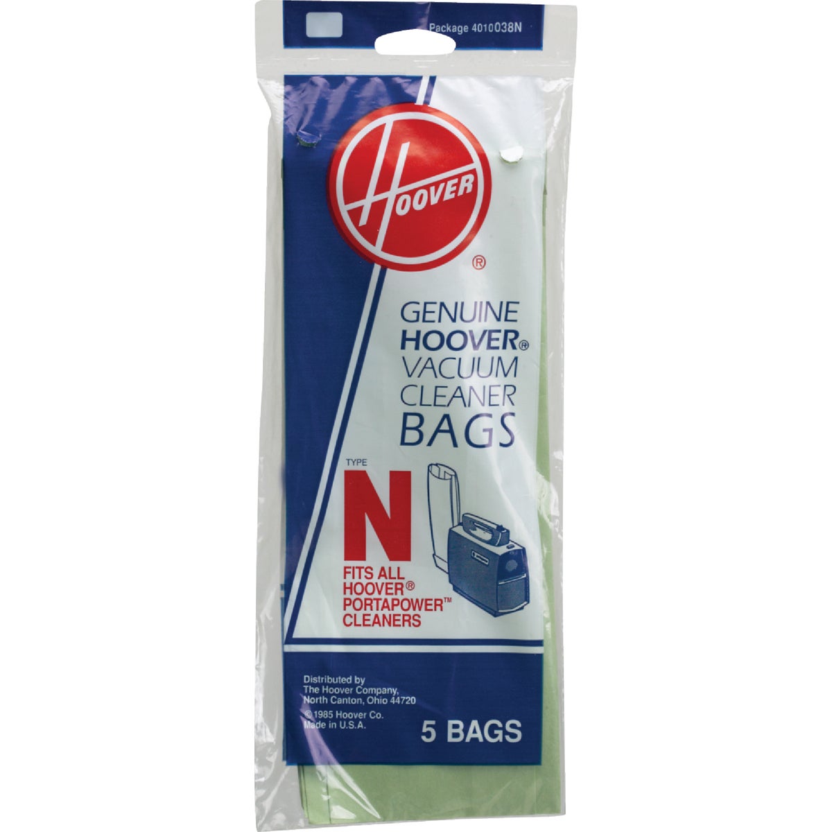 TYPE N VAC CLEANER BAG - 4010038N by Hoover Co
