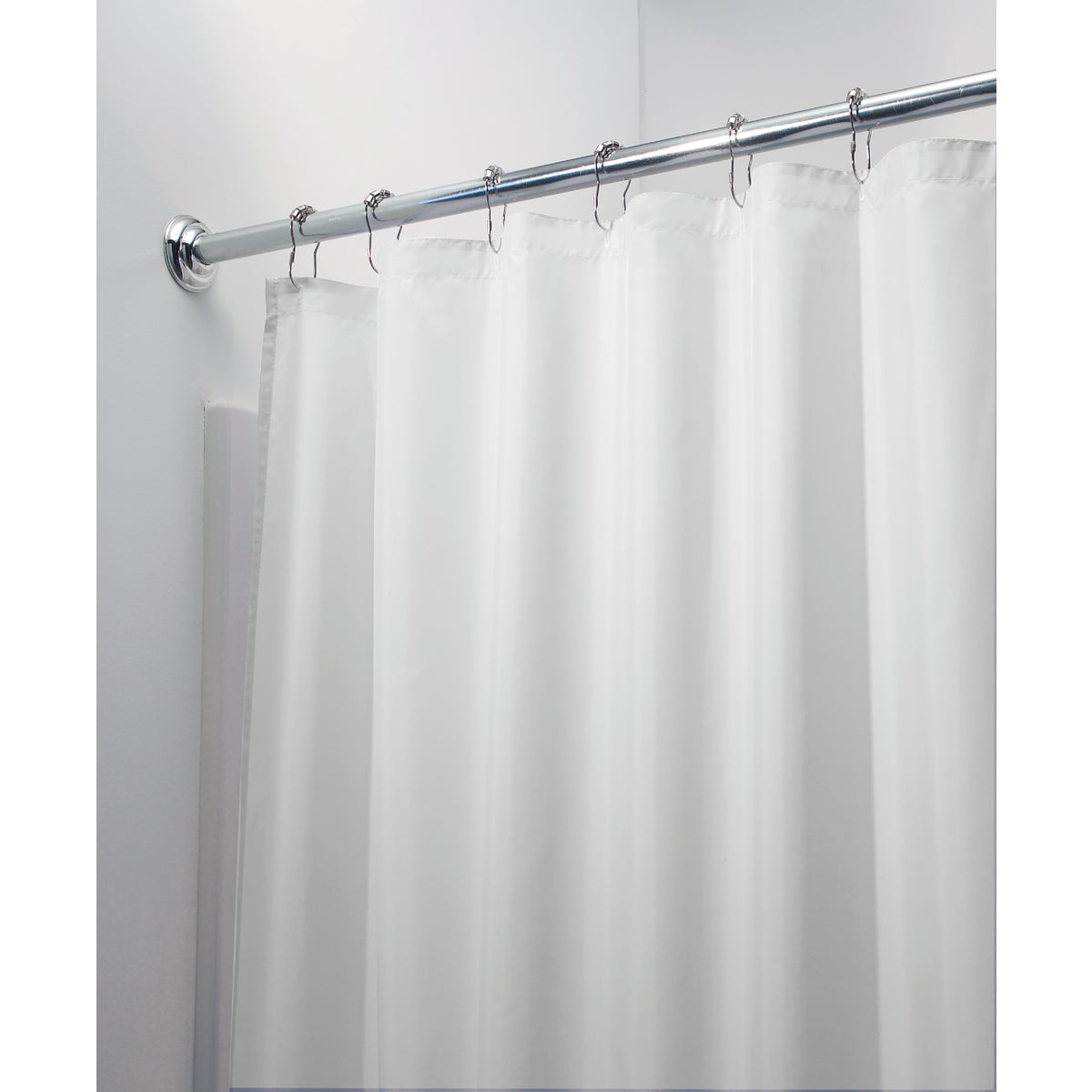 WHT POLY SHOWER CURTAIN - 14652 by Interdesign Inc