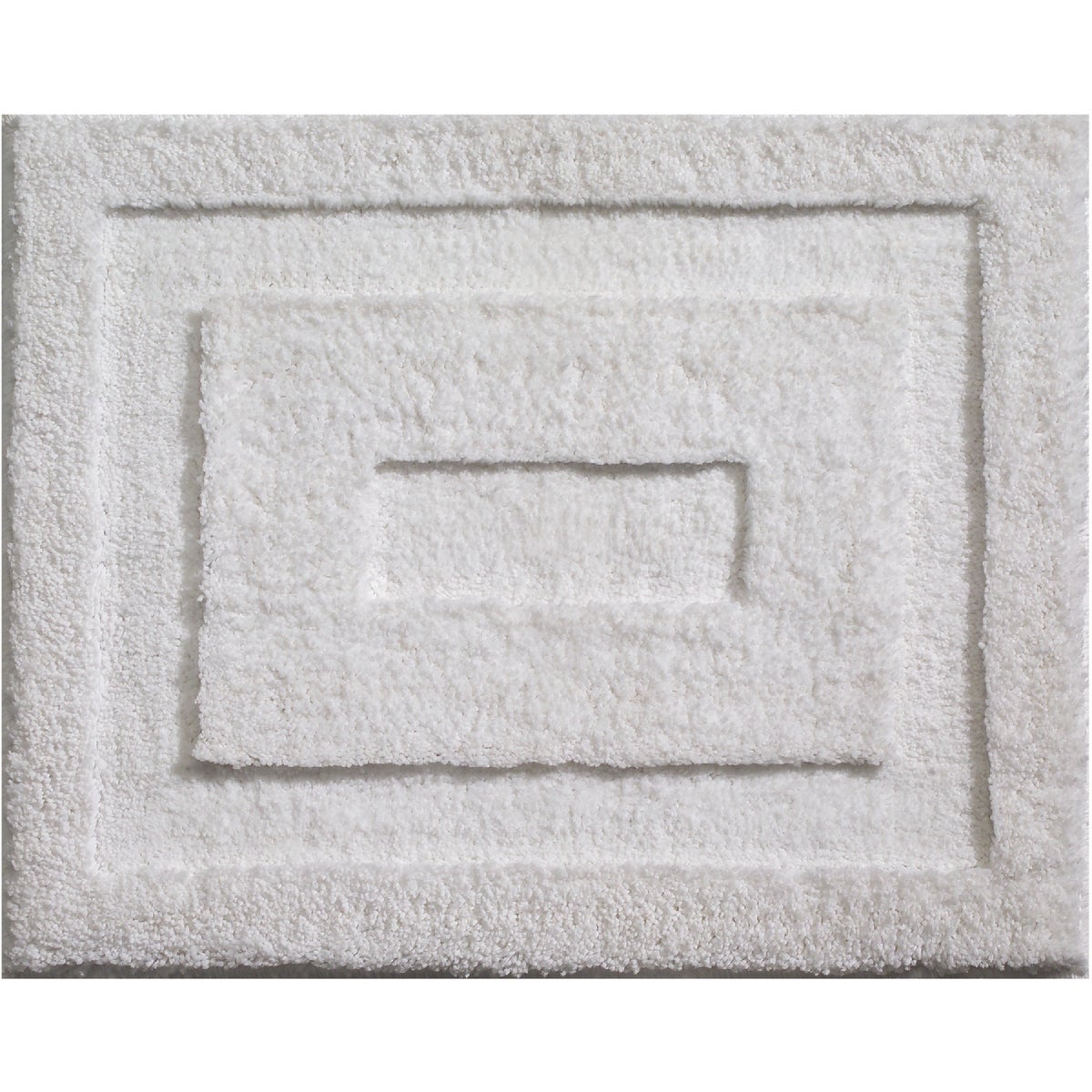 21X17 WHITE BATH RUG - 17030 by Interdesign Inc
