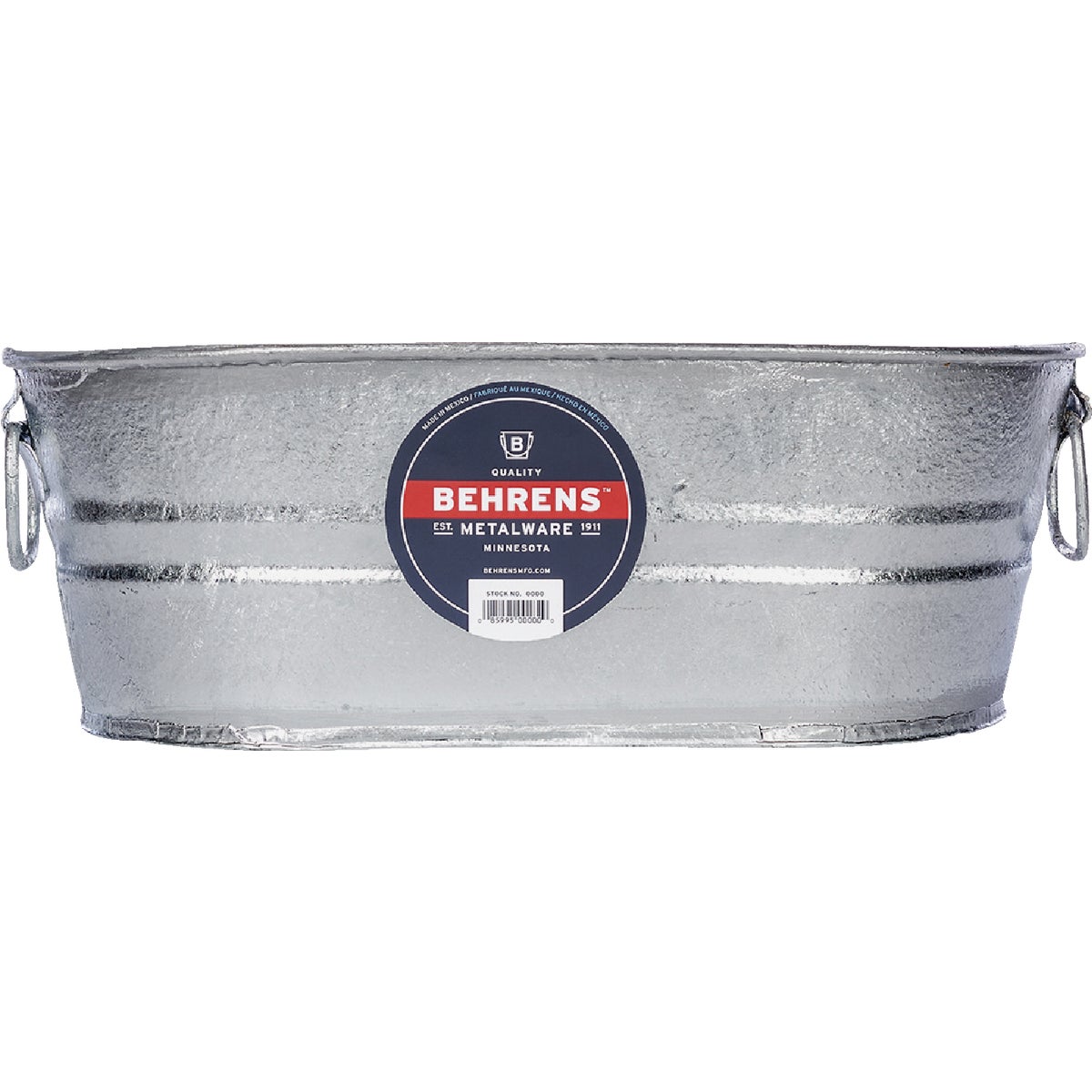 9QT HOT DIPPED OVAL TUB - 000-OV by Behrens Mfg