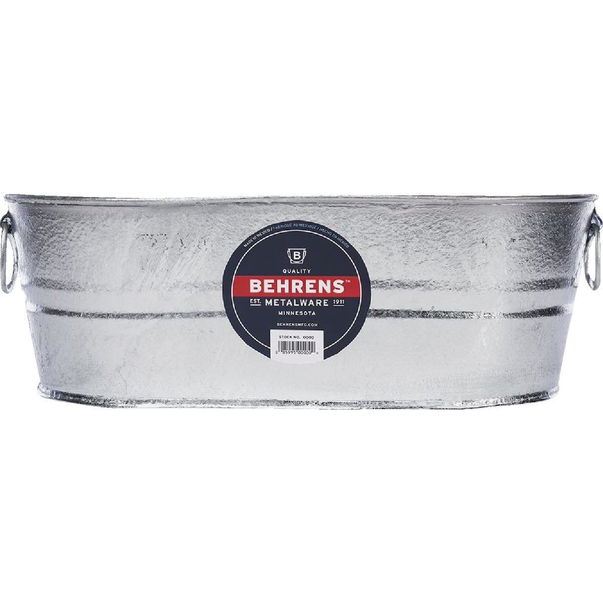 15QT HOT DIPPED OVAL TUB - 00-OV by Behrens Mfg