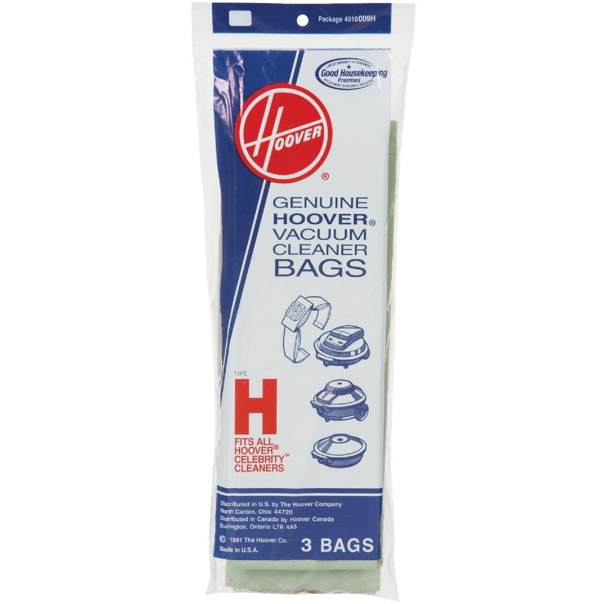 TYPE H VAC CLEANER BAG - 4010009H by Hoover Co