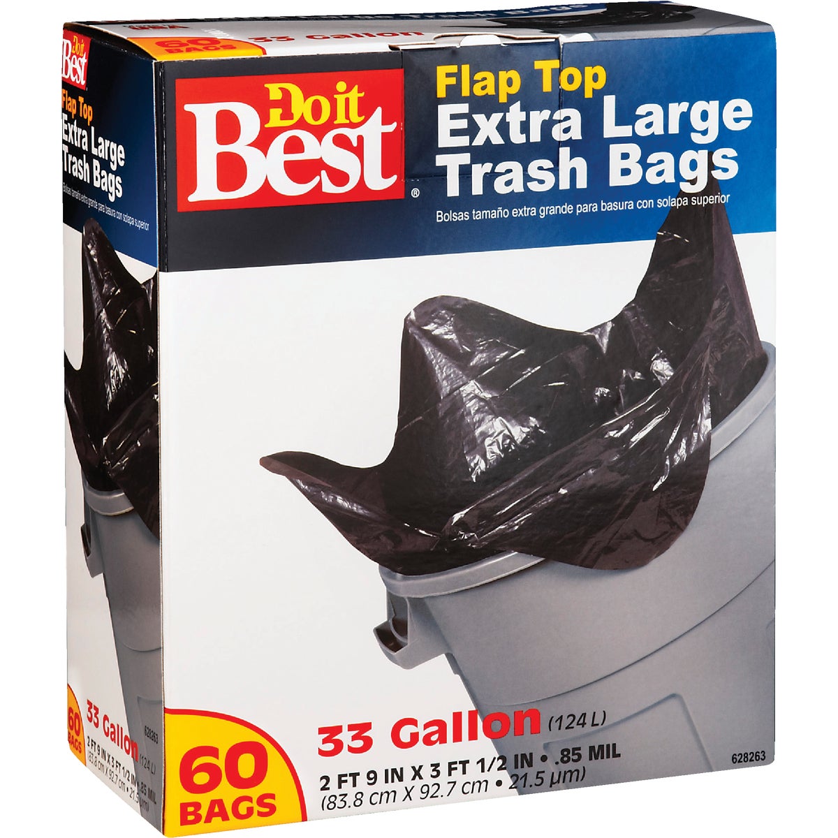 60CT 33GAL TRASH BAG - 628263 by Presto Products