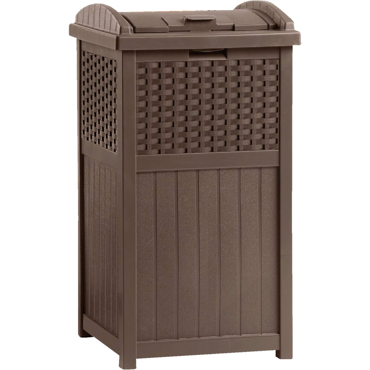 RESIN WICKER TRASH CAN - GHW1732 by Suncast Corporation