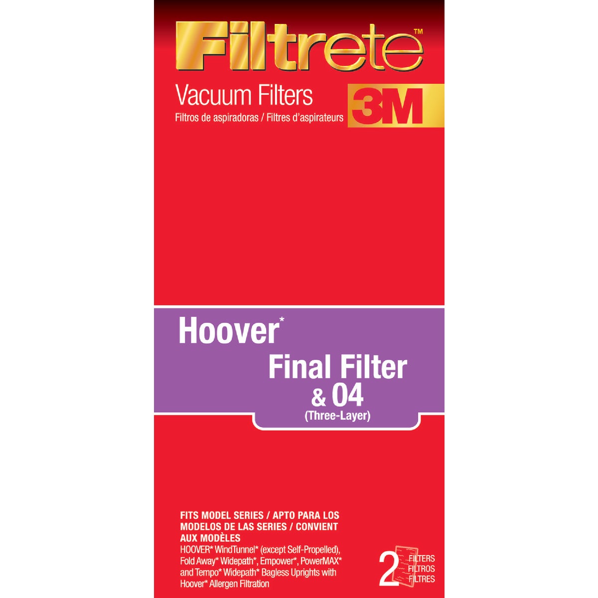 HOOVER FINAL VAC FILTER - 64802A-4 by Electrolux Home Care