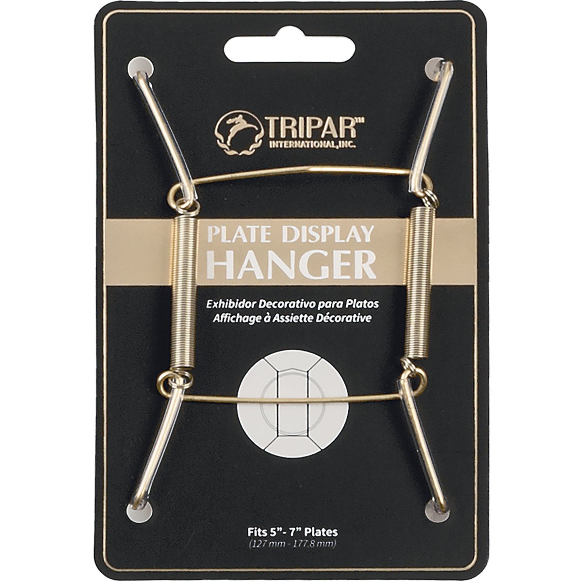 BRASS WIRE PLATE HANGER - 23-1305 by Tripar Intl