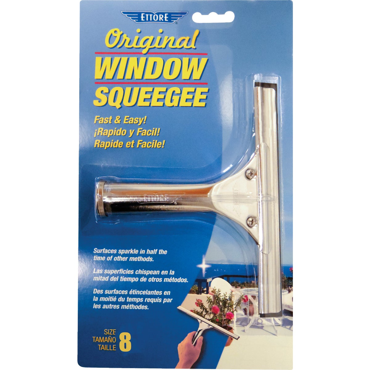 8" ORIGINAL SQUEEGEE - 11108 by Ettore Products Co