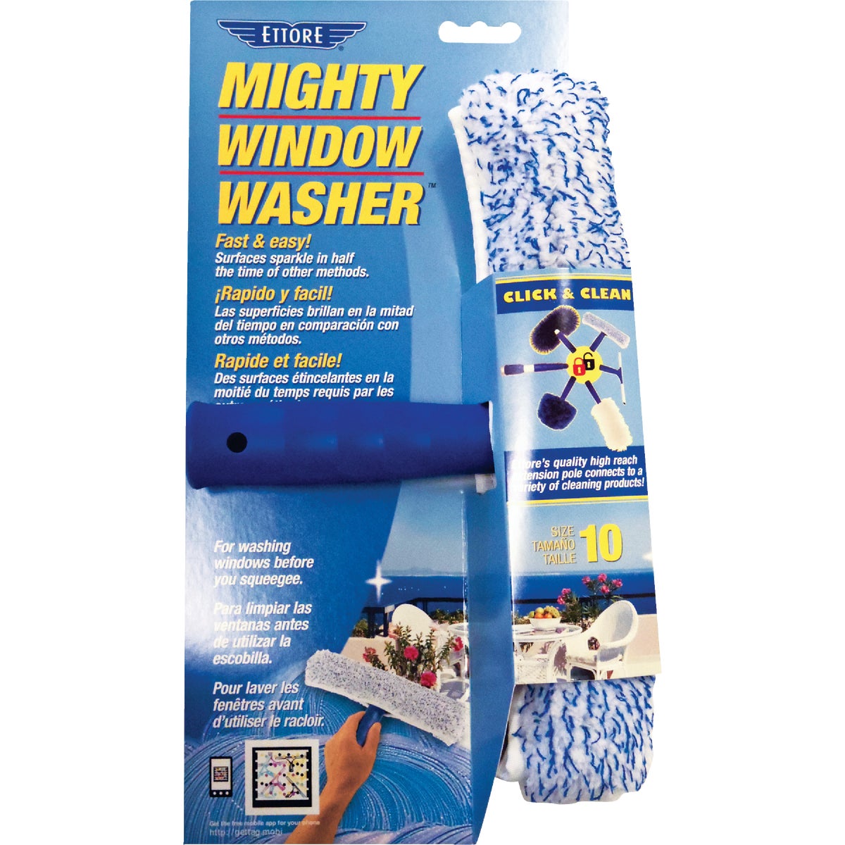 10" WINDOW SCRUBBER - 50010 by Ettore Products Co