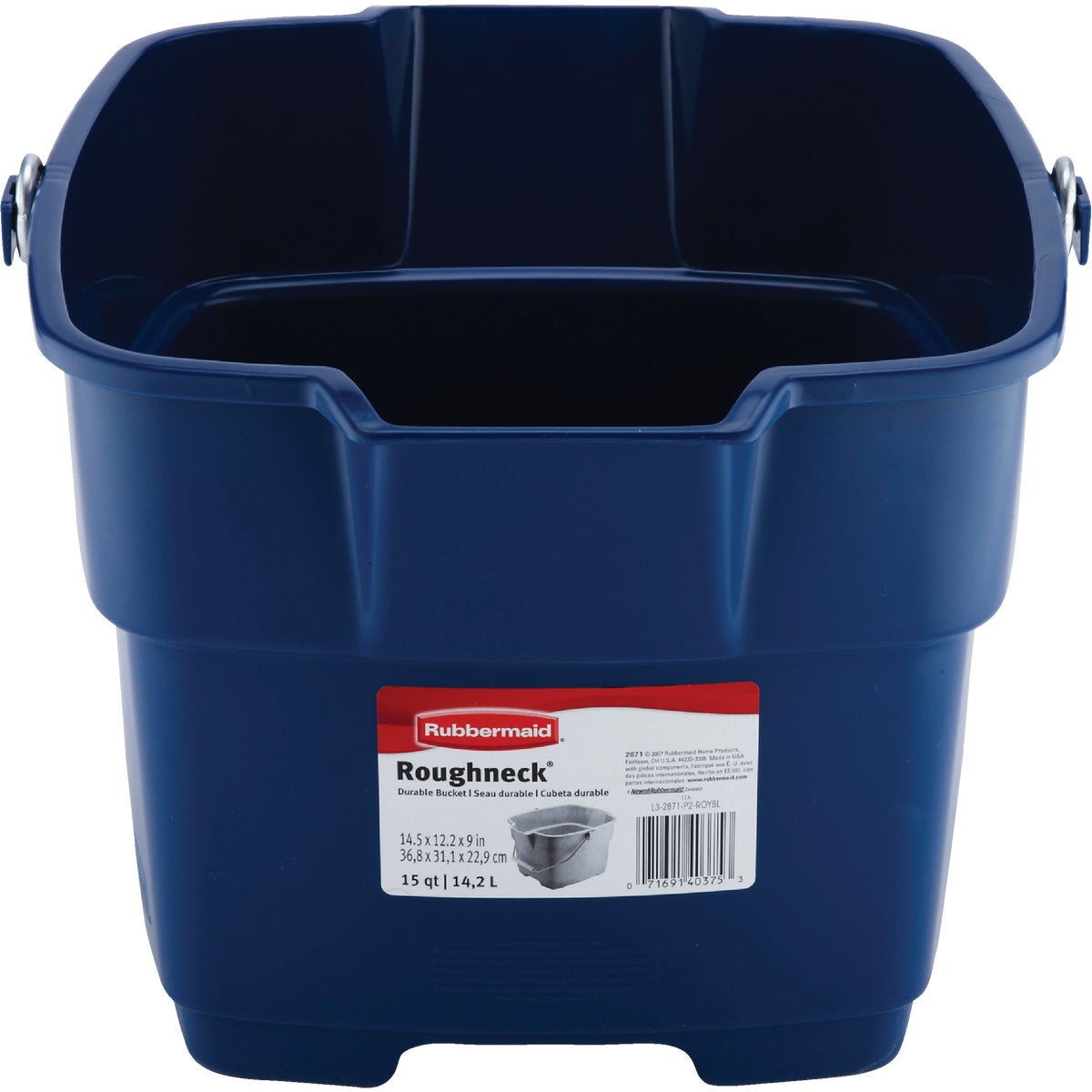 15QT BL METALC BUCKET - FG287100ROYBL by Rubbermaid Home