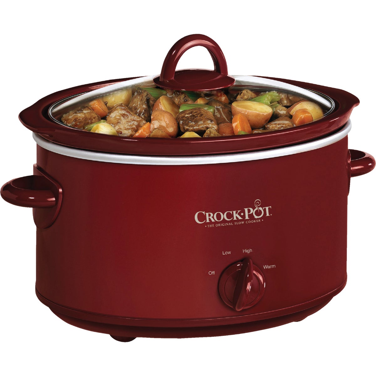 RED 4QT OVAL SLOW COOKER - SCV401-TR by Jarden Cs