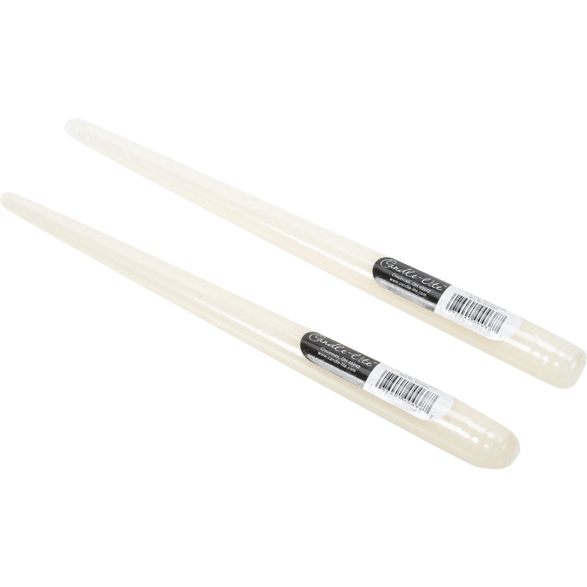 12" IVORY TAPER CANDLE - 0212245 by Candle Lite Co