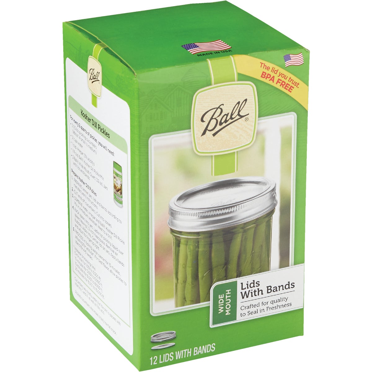12 W/M MSN JAR CAPS&LIDS - 40000 by Jarden Home Brands
